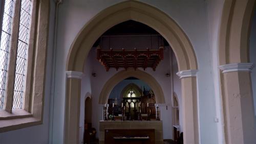 Inside Bugthorpe Village Church, East Riding of Yorkshire, England.