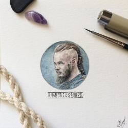 vikingshistory:  Ragnar Lothbrok by Anastasia.