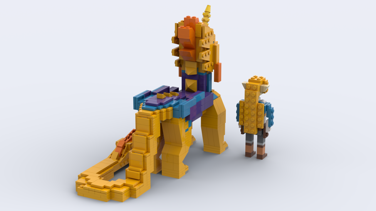 LEGO Link & Zelda, Finished Link & Zelda based on their app…