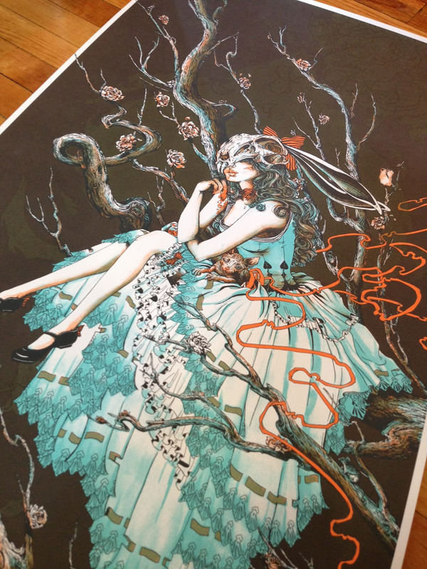 artmonia:  Dinah Nevar Saw Another by Erica Williams Four color screen print, printed