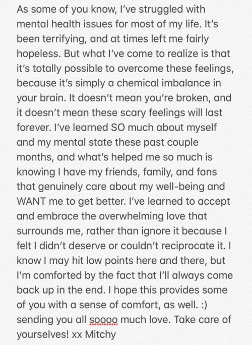 i’m so immensely grateful and happy that people and influencers like mitch exists. this note/letter 