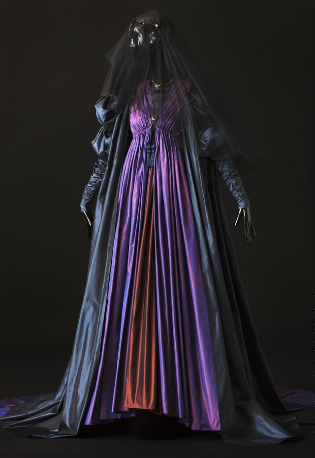 fripperiesandfobs:  Costume designed by Yves Saint Laurent for Geneviève Page in