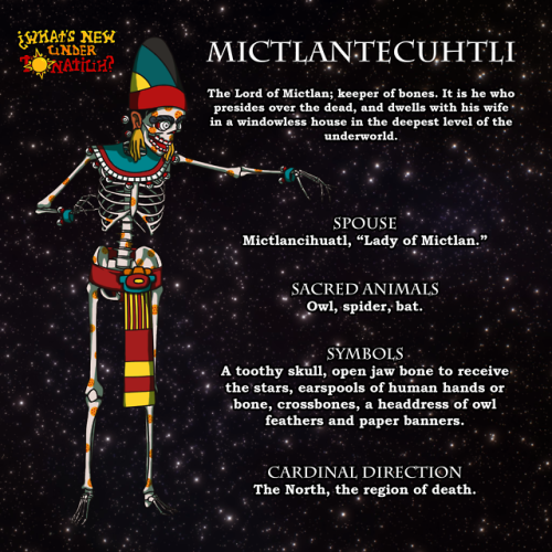 MictlantecuhtliI was going to draw Huitzilopochtli next - he was tied with Mictlantecuhtli in the po