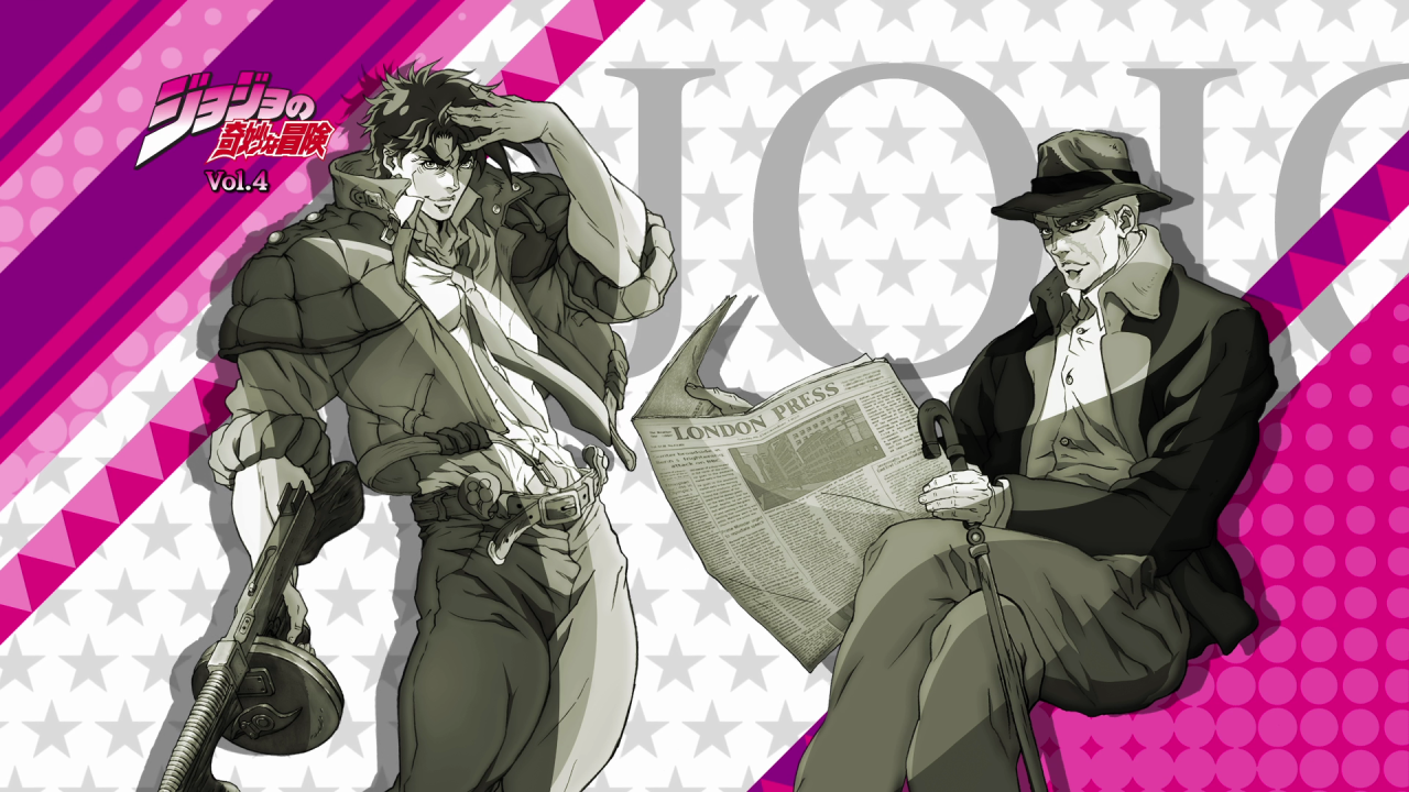 hairyboobz:  JoJo’s Bizarre Adventure - Blu-Ray Menus.