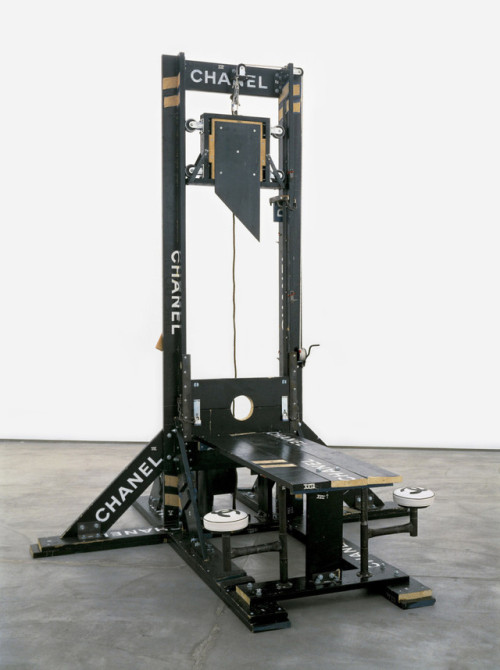 Tom Sachs (American, b. 1966, NYC, USA) - Chanel Guillotine (Breakfast Nook), 1998  Mixed Media