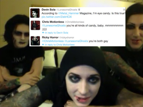 suckmybalz:  Motionless In White + tweets // part 2 // text posts