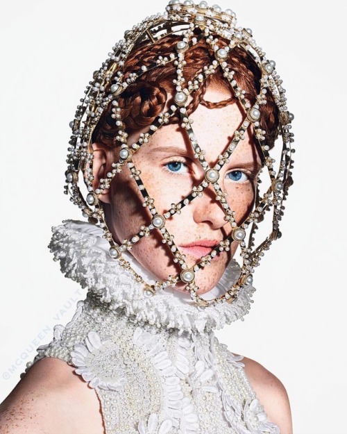 @magdalena_jasek by Richard Burbridge for @dazed Nov ‘13 wearing #SarahBurton for #AlexanderMcQueen 