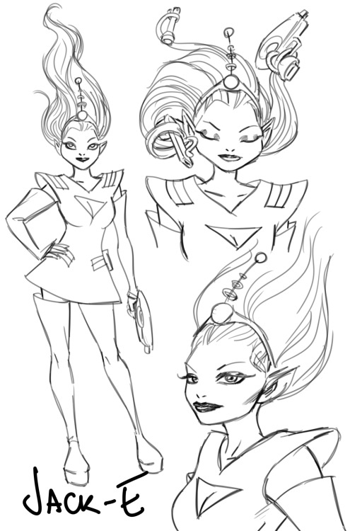 davizlopez:
“ It’s been amazing! kellysue just mentioned my new Tumblr and lots of people came in. Thank you, guys!
To celebrate let me share some (fortunately) unused character sketches.
”
David’s first draft designs of Gil, Bee,Jackie and Tic. So...