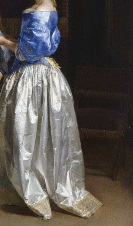 Gerard ter Borch, The Letter (detail), 1660-1665. Oil on canvas, 81.9 x 68.4 x 12.0 cm. Royal Collec