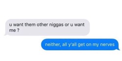 ojayf: ataleof2men:  bando–grand-scamyon:   pussyprlnt:   afrolatina-asshole:  BIG MOOD  Me   😂😂😂   Niggas just be setting themselves up with questions like these….   Damn 