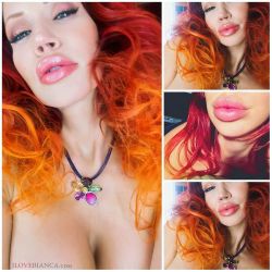 For the #lips lovers! 👄 www.ilovebianca.com  #ilovebianca #biancabeauchamp #redhead by biancabeauchampmodel