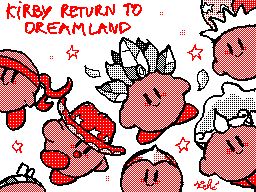 k-eke:Et voici Kirby !! A tribute all animated to the hero of my childhood : Kirby ! Created in 1992 by Masahiro Sakurai =) How I love these games, they really rocked my childhood.Mon préféré restera Kirby Super Star !