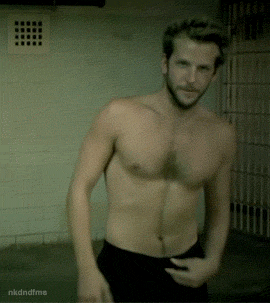 nkdndfms:  Bradley Cooper and David Gail   I love that this post gives equal credit