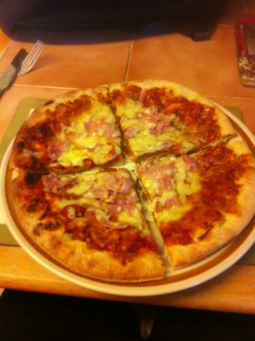 Look who found pizza!