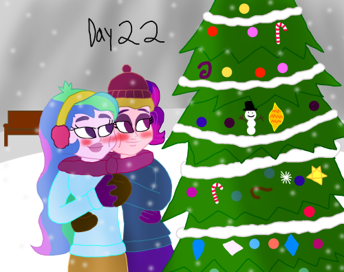 Precious isn’t it? Principal Celestia is celebrating the holidays somewhere with the love of her lif