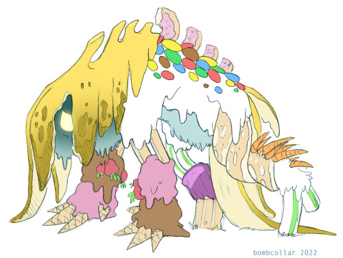 strabbyshortcake: the frosted wraith, a frosty snakmonster I designed for @twilightprince101‘s