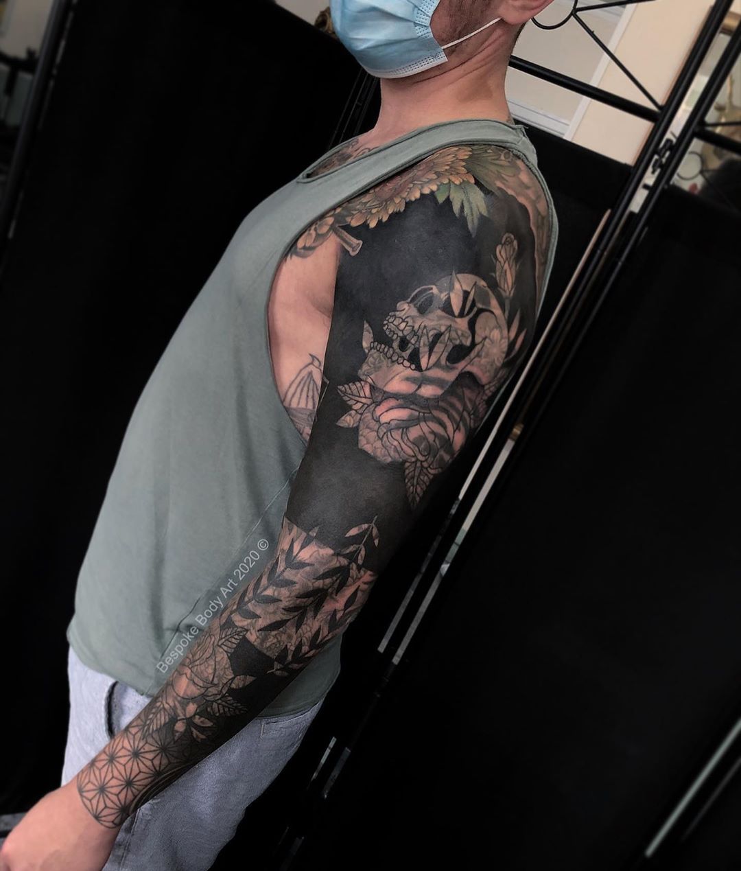 Bespoke Body Art — Danny's blastover arm part healed, part fresh &...