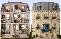 sixpenceee: Miniature French House designed by SRKminiature (Source &amp; More Images) 