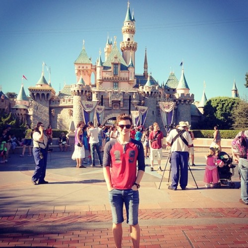 chriscolfernews-archive: hrhchriscolfer #Disneyland will always be my favorite place on Earth! #Imag