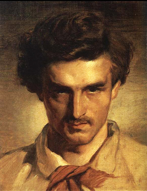 Anselm Feuerbach - (self)portraits - 19th century)
