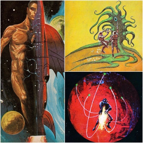 boomerstarkiller67:  Details of sci-fi book covers from the 60s and 70s by Jack Gaughan 