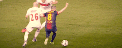 ter-stegen:  Andres Iniesta practicing wizardy  