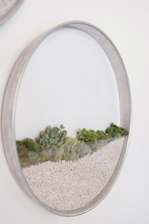 mymodernmetselects:Minimalist Vertical Garden for Succulents and Air PlantsA vertical garden is easi