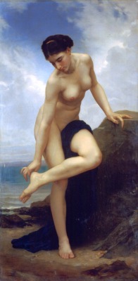 artist-bouguereau:  After the Bath, 1875,