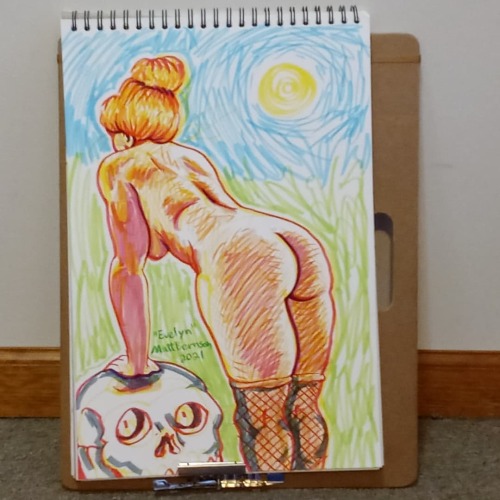 Porn Figure drawing of Evelyn  Didn’t use photos