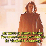 romantictendencies-blog:  Vampire Academy Characters - Dimitri Belikov &ldquo;Better