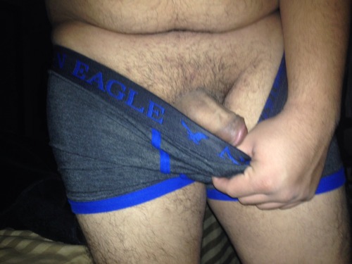 eaglegayboy94:  Me: dick pics of the night. I might not have the biggest dick in the world but oh whale, it’s a nice size sausage. Lol 