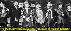 Sungyeol’s threat thank you speech after