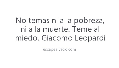 Escape al vací­o