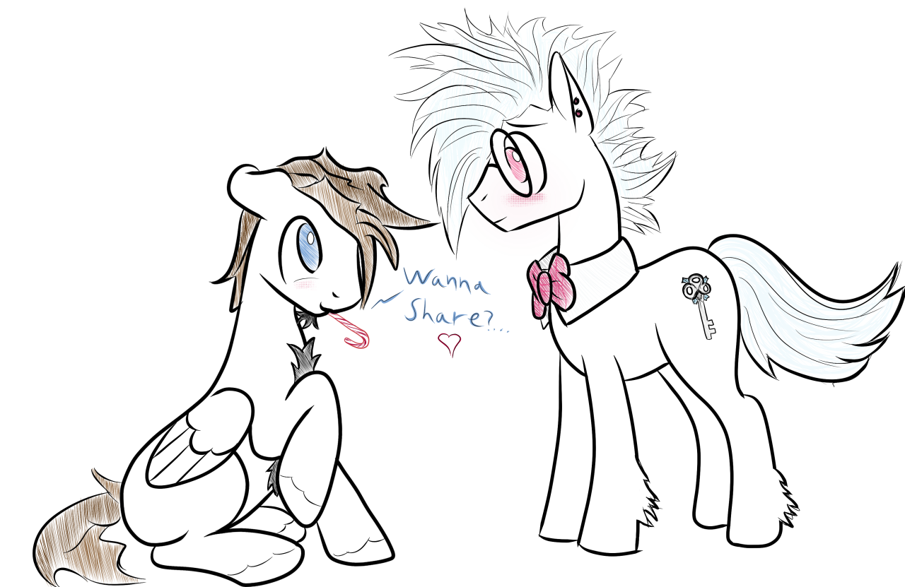 asksketchyskylar:*Candy Cane for Nemo Von Silver*&ldquo;You do like Peppermint