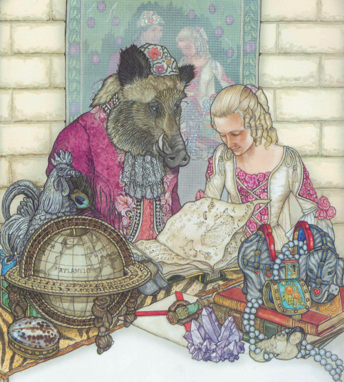 Beauty and the Beastretold and illustrated by Jan Brett