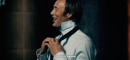 strengthcas:Mads Mikkelsen | “Hannibal” Season 2 Bloopers