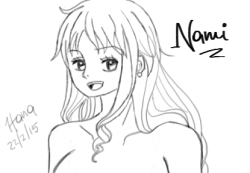 my first try with Nami …. >//////<HER