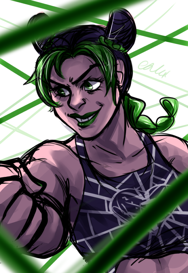 spookdoodles:  I redrew some of my old jojos sketches for Sunnnycon 