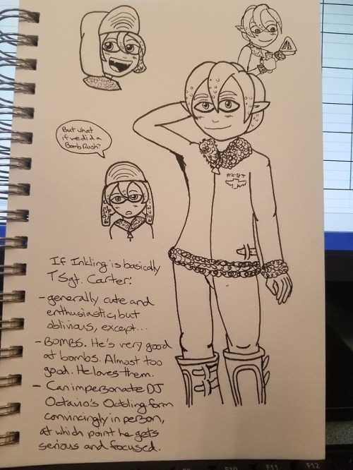 Update: I couldn&rsquo;t help myself and drew a hypothetical Technical Sgt. Carter-based Inkling