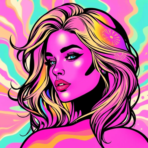 I've Been Experimenting With Different Art Styles. I Love Bold Colors And Thick Outlines. Maybe It's