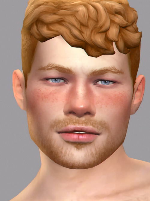 Happy (hot) Pride Month!;3* Hot June - base game compatible male facial hair, 14  swatches, from YA 