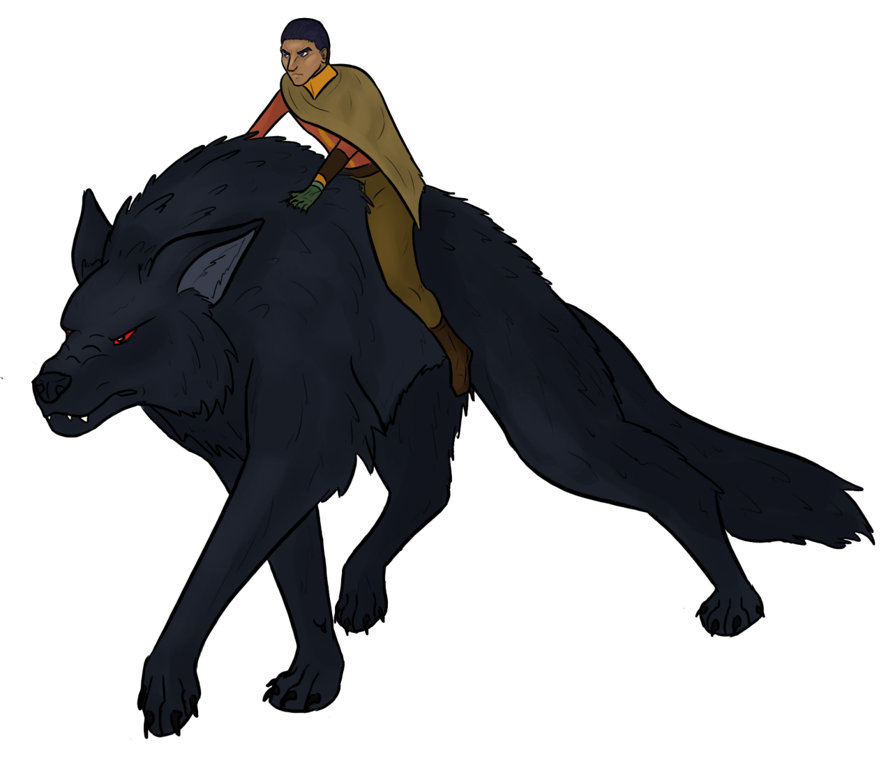 Star Wars and Trash â€” srahwars: let ezra befriend a loth wolf 2k16