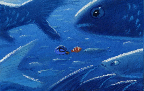 Concept art for Finding Nemo.