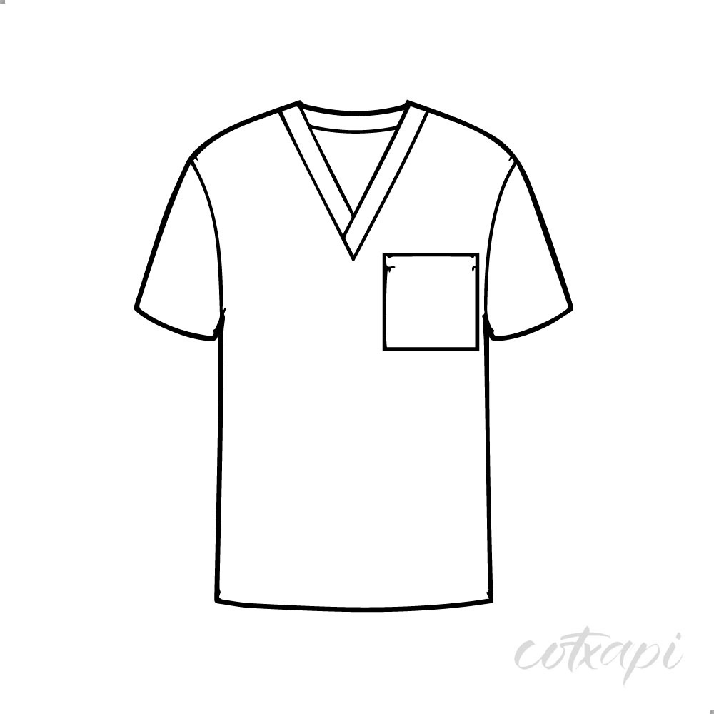 Male doctor apron, female doctor apron in vector art