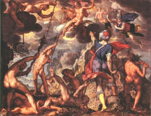 The Battle between the Gods and the Titans, Joachim Wtewael, 1600