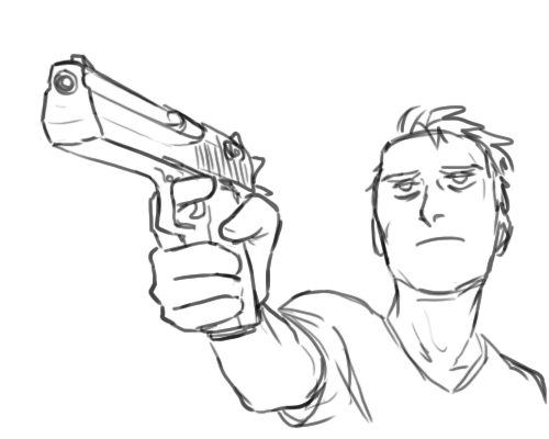 Featured image of post Hand Holding Gun Drawing Easy However it may be hard to draw such guns as we don t get to see them in real life