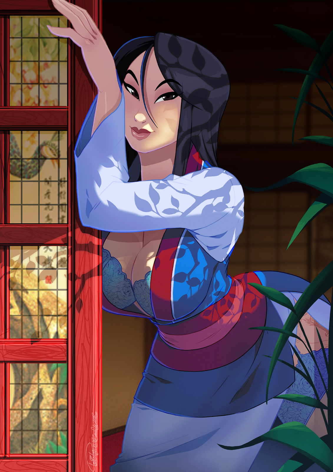tovio-rogers:mulan drawn up for patreon as part of the disney set. alternate and