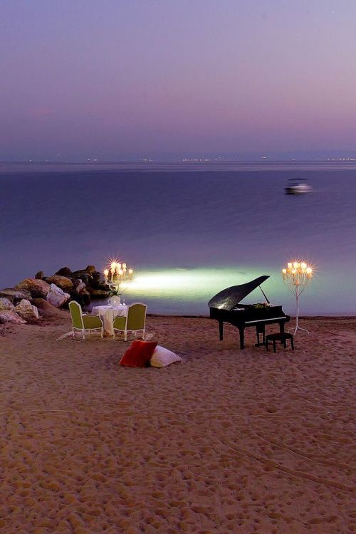 sea-passion:Moonlit Concerto, Halkidiki, Greece/ flickr