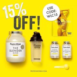 Check out @proteinworld to get 15% off the