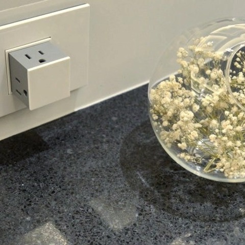 Kitchen PantryLarge Transitional L-shaped Porcelain Tile Kitchen Pantry Photo With An Undermount Sink,